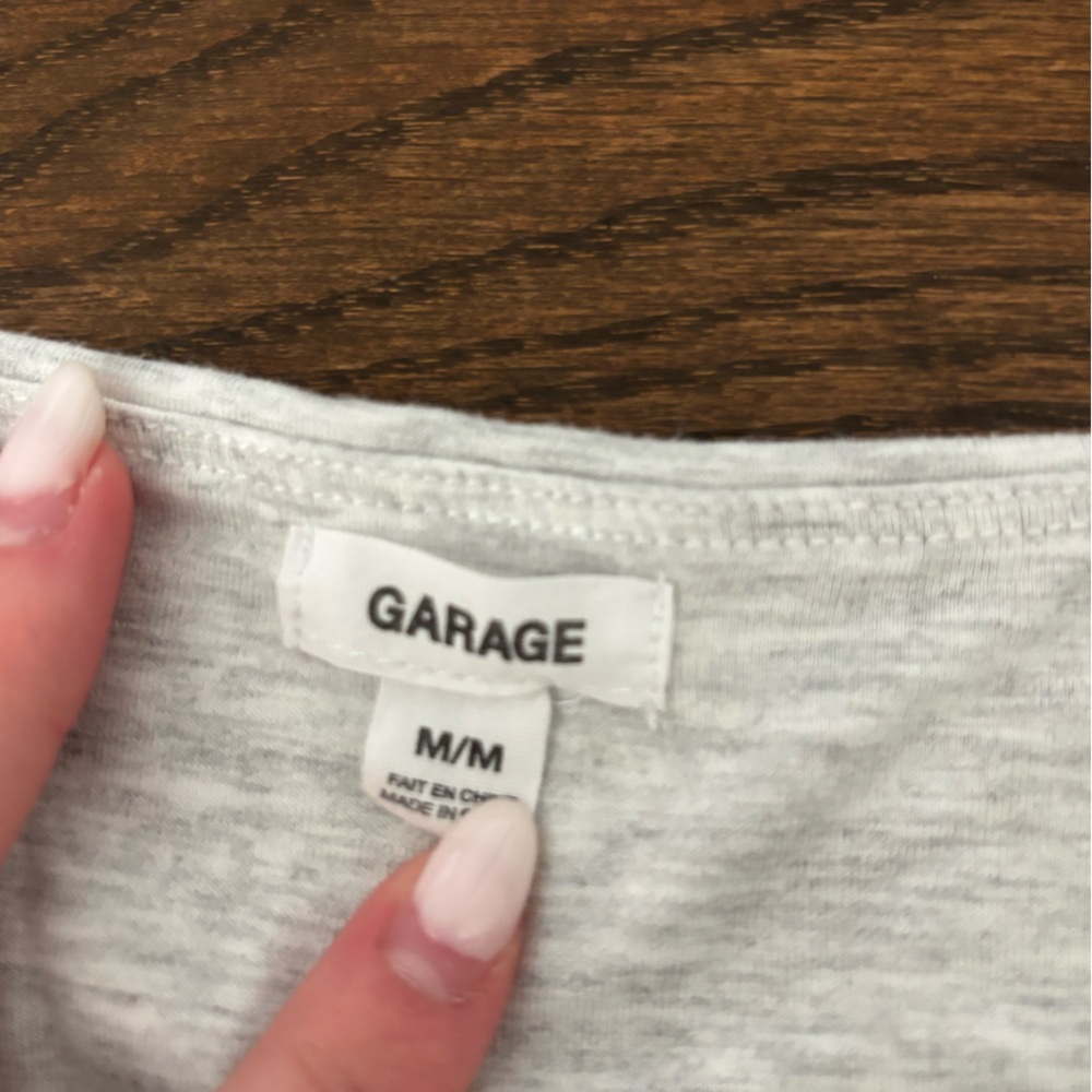 Garage Light Gray Crop Top - Picture 3 of 3